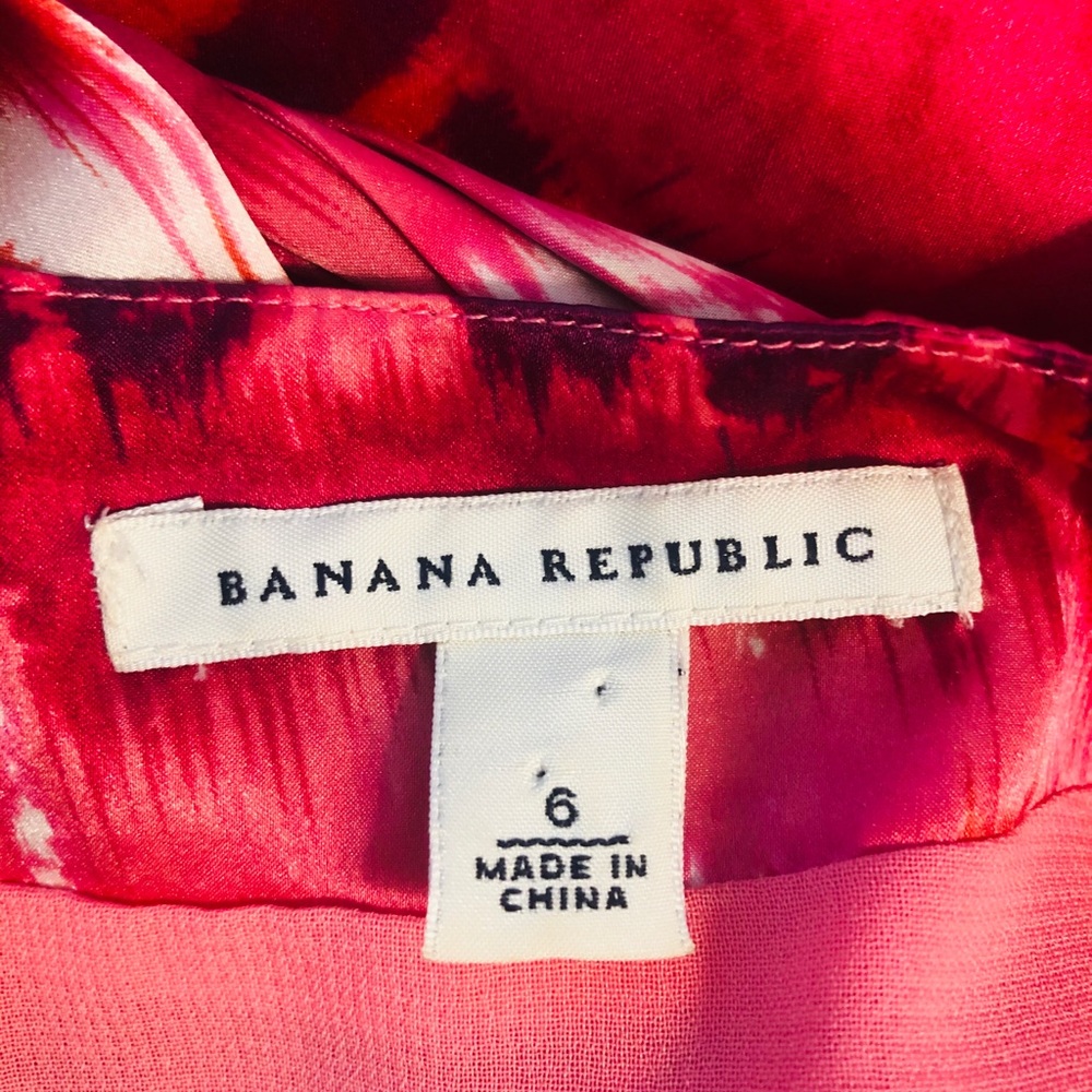 Banana Republic Silk twist strap dress pockets 6 - Picture 14 of 14